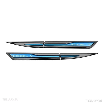 Premium Logo Decal Metal Door & Wing Stickers for Tesla 3 , Y & X - TESLARY Tesla Shop Accessories Europe Nederlands Ireland Deutschland Espana Alicante France Italia