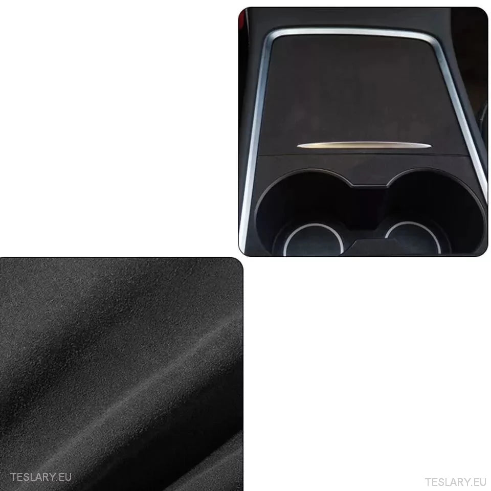 Premium Suede Centre Console Cover for Tesla 3/Y - TESLARY Tesla Shop Accessories Europe Nederlands Ireland Deutschland Espana Alicante France Italia