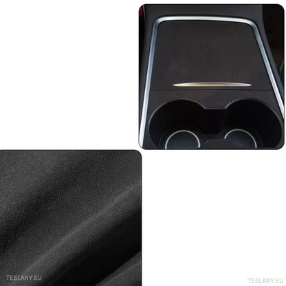 Premium Suede Centre Console Cover for Tesla 3/Y - TESLARY Tesla Shop Accessories Europe Nederlands Ireland Deutschland Espana Alicante France Italia