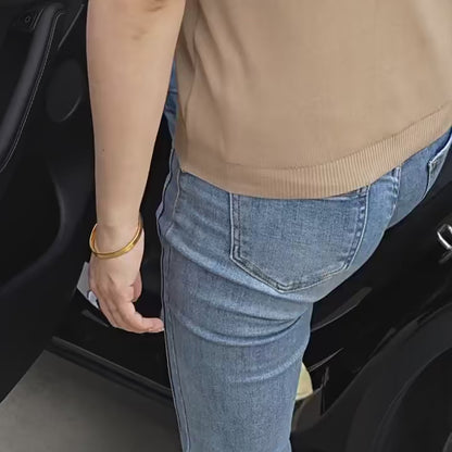 Tesla Model 3 / Y Anti Kick Protection PU Leather Cover with Model Logo