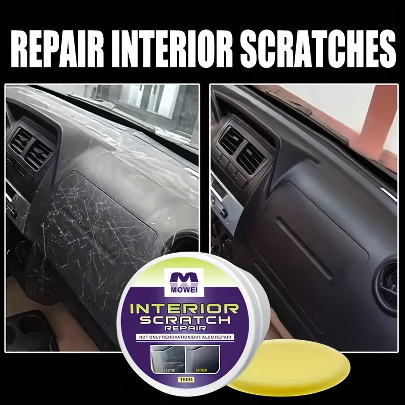 Car Interior Renewal Cream  Scratch Remover  Plastic Repair for Dashboards Trim  Bumpers