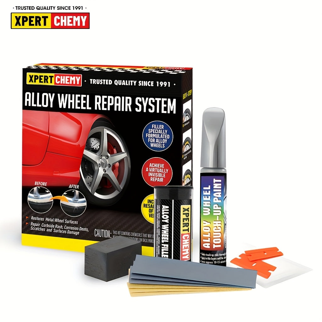 Silver Alloy Wheel Scratch Repair  Restore Kit