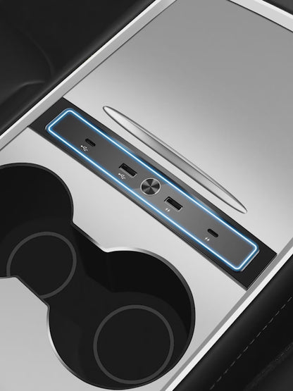 4 in 1 USB Expansion Hub for Tesla 3/Y