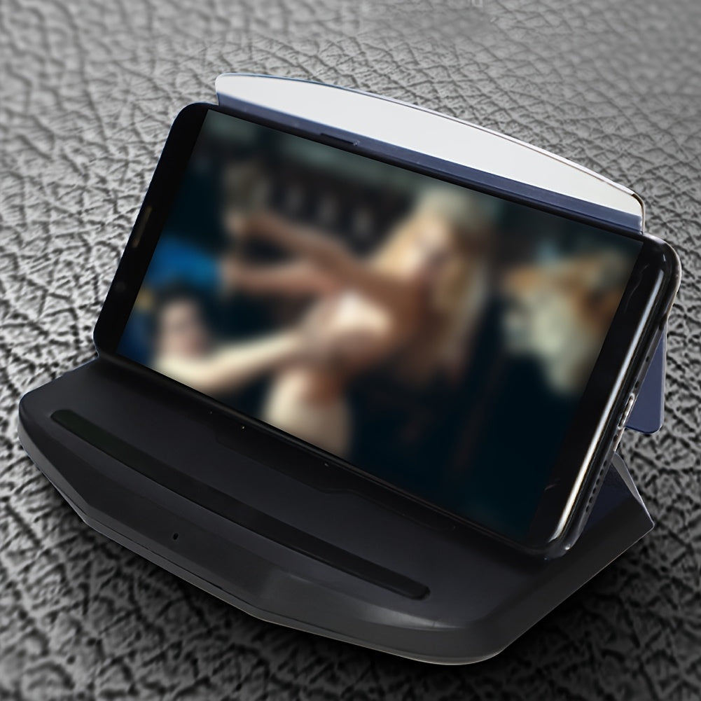 Car HeadUp Display Projector Featuring a Foldable Design a Universal Phone Holder And a Navigation Stand to Improve Your Driving Experience