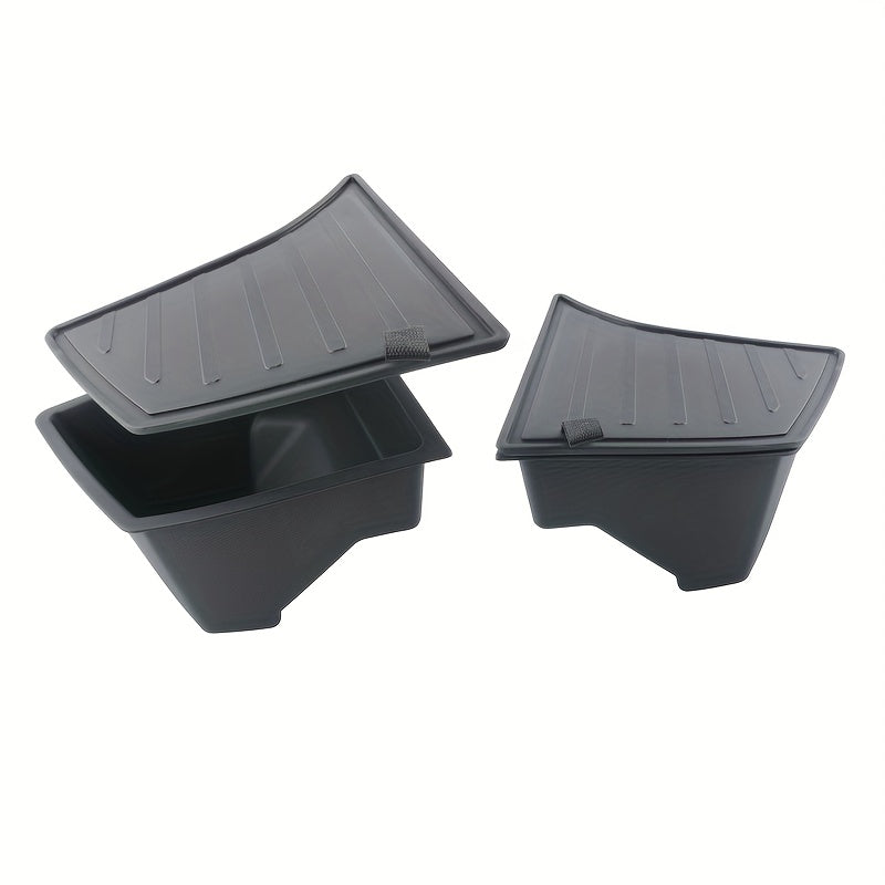 Tesla Model 3 Highland Rear Storage Bins with Plastic Covers