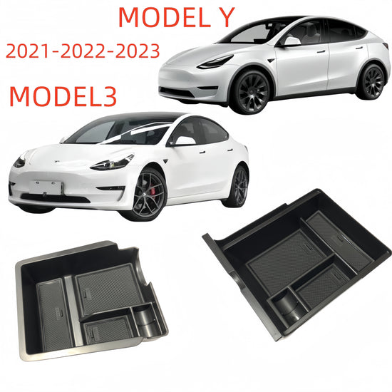 Tesla Model Y  3 Organizer Centre Console Rear  Flocked 
