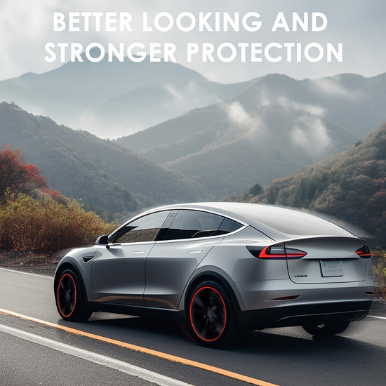 8M Car Wheel Rim Edge Protector Rubber Wheel Hub Rim Guard Vehicle Tire Rim Decor Sticker Strip Universal Automotive Accessories for Curb Rash and Wheel Scratch Prevention