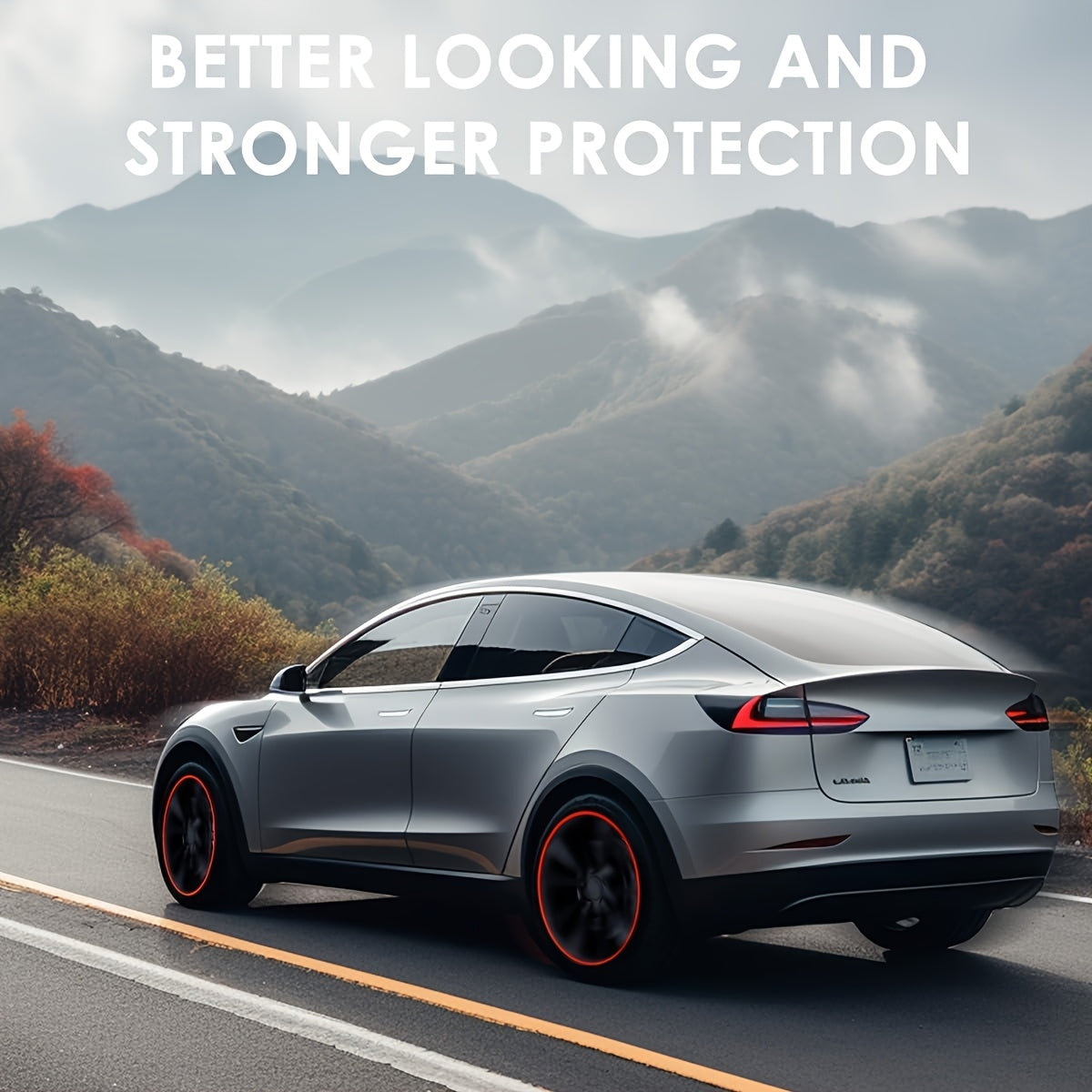 8M Car Wheel Rim Edge Protector Rubber Wheel Hub Rim Guard Vehicle Tire Rim Decor Sticker Strip Universal Automotive Accessories for Curb Rash and Wheel Scratch Prevention