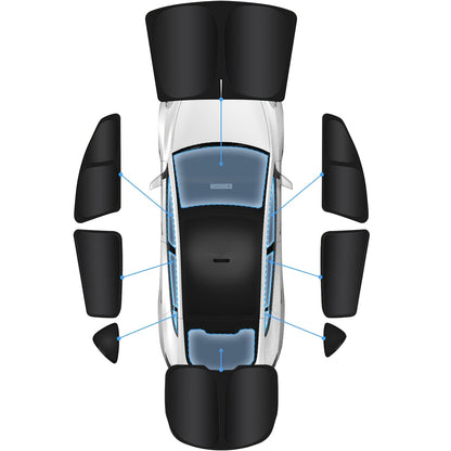 8pcs For Tesla For Model Y Window Privacy Sunshade For Tesla For Model Y 20202024 All Window Front And Rear Windshield Side Window Car Interior Accessories Outdoor Camping