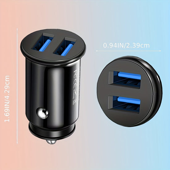 Evforce Mini USB Car Charger 2 Ports Car Phone Fast Charger Charging Adapter