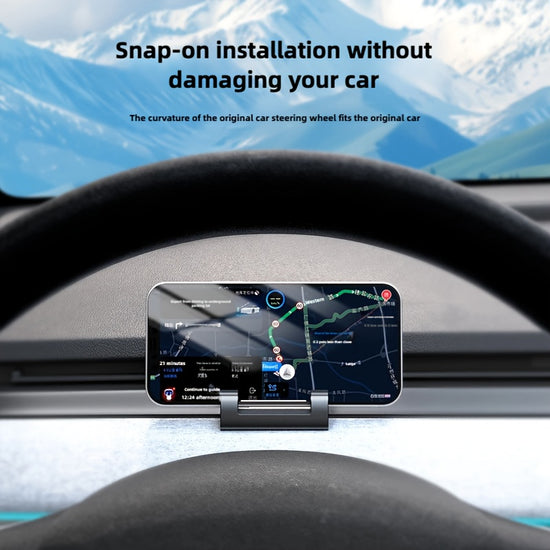 Adjustable Silicone Phone Holder for Tesla Model Y3  SnapOn Dashboard  Air Vent Mount Waterproof Fits Original Wheel Design