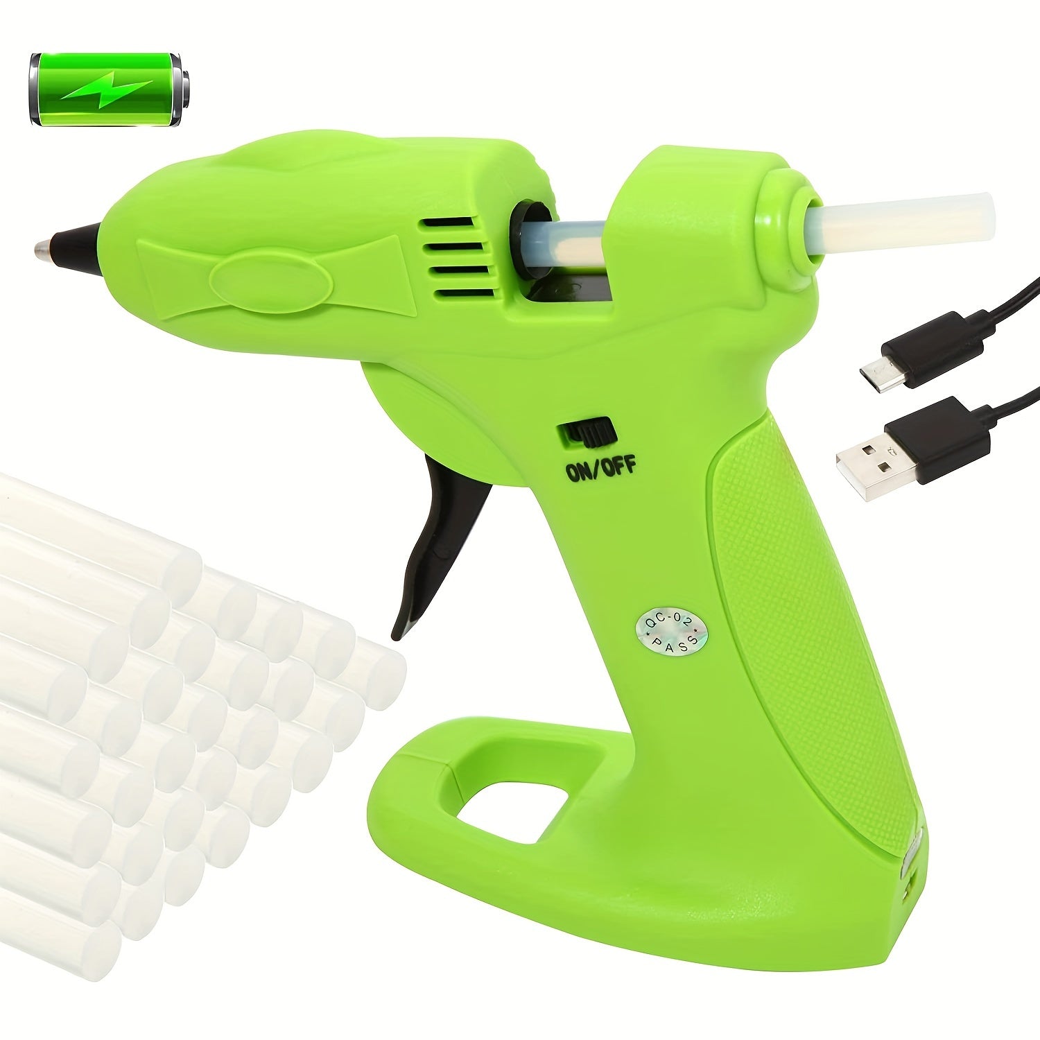 Cordless Hot Melt Glue Gun to Assist with Car Dent Repairs  USB Rechargeable 2600mAh 