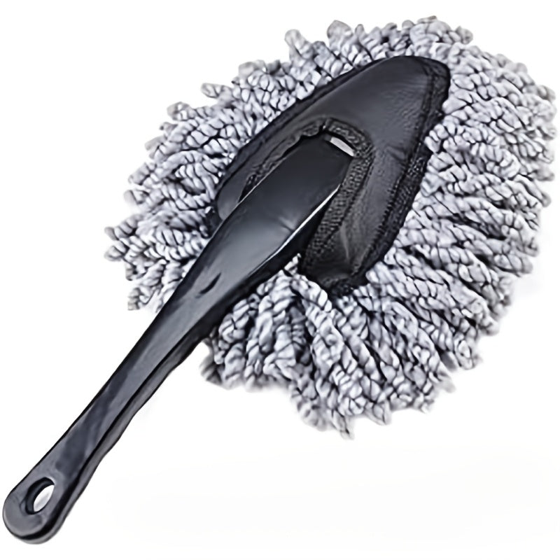 UltraFine Microfiber Car Duster with Black Handle  Ideal for Cleaning and Dusting Electronics and Vehicles Electronics Cleaning ToolErgonomic HandleDurable Microfiber