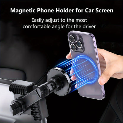 Magnetic Phone Holder for Tesla Model 3 and Y Adjustable Car Screen Mount with Strong Builtin Magnets Durable PC Material