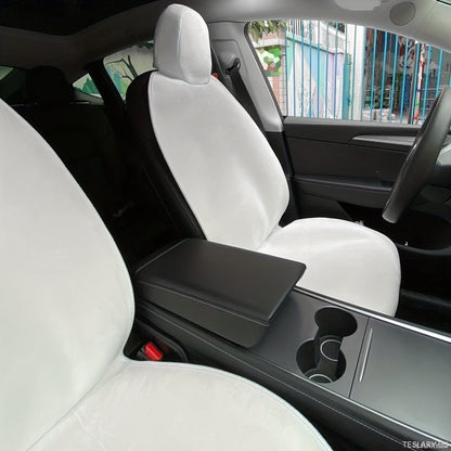 Protective Front Seat Covers for Tesla Model 3 / Y in Black or White - TESLARY Tesla Shop Accessories Europe Nederlands Ireland Deutschland Espana Alicante France Italia