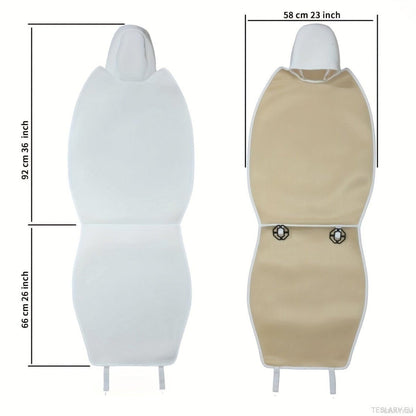 Protective Front Seat Covers for Tesla Model 3 / Y in Black or White - TESLARY Tesla Shop Accessories Europe Nederlands Ireland Deutschland Espana Alicante France Italia