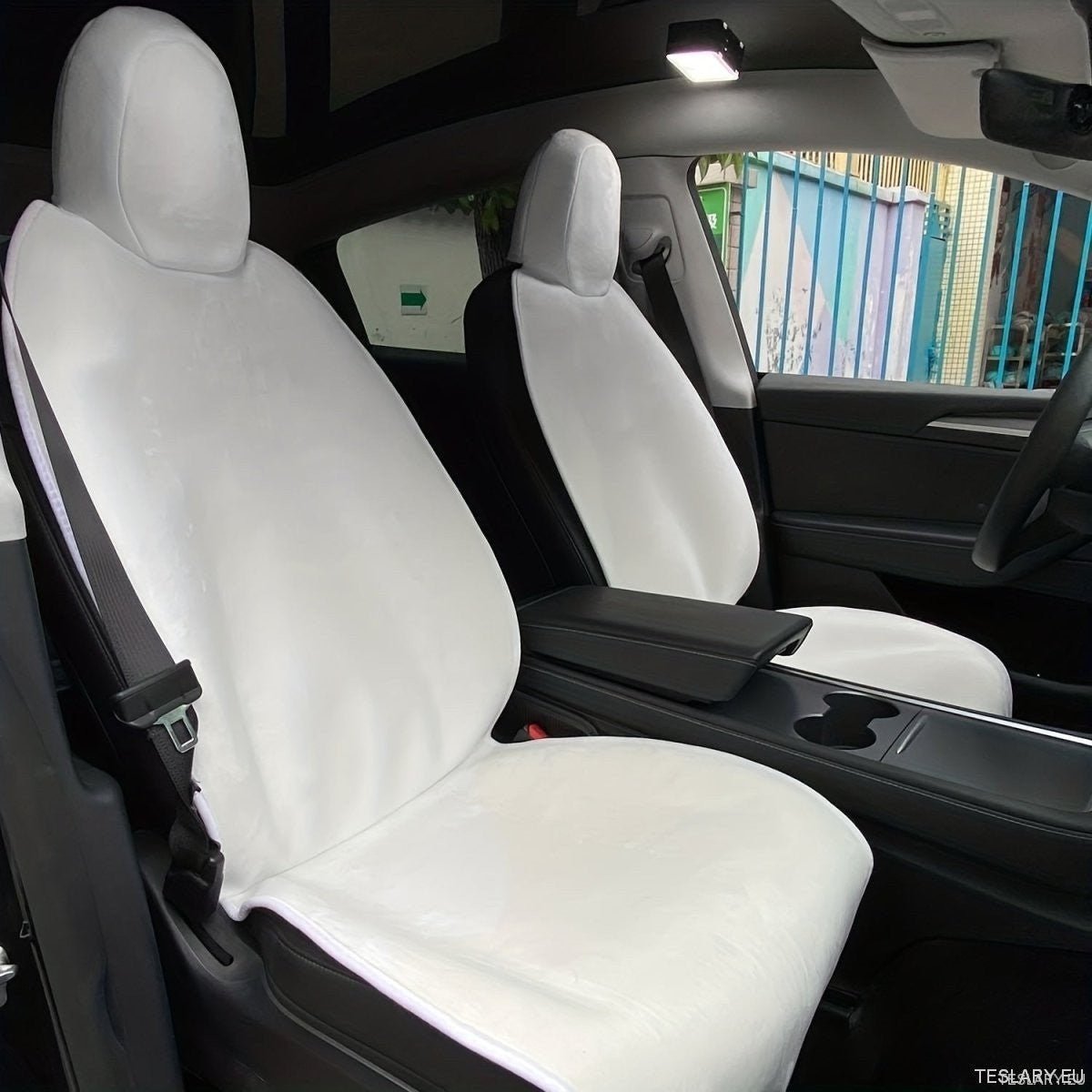 Protective Front Seat Covers for Tesla Model 3 / Y in Black or White - TESLARY Tesla Shop Accessories Europe Nederlands Ireland Deutschland Espana Alicante France Italia