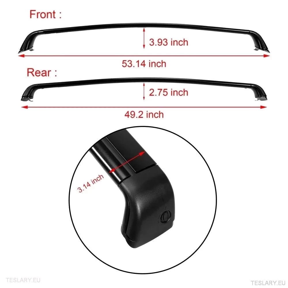 Roof Rack Cross Bars for Tesla Model 3 , Y and Highland - TESLARY Tesla Shop Accessories Europe Nederlands Ireland Deutschland Espana Alicante France Italia