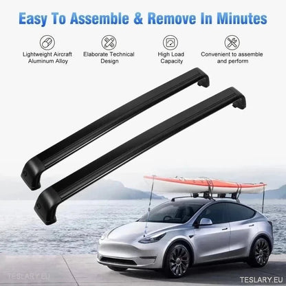 Roof Rack Cross Bars for Tesla Model 3 , Y and Highland - TESLARY Tesla Shop Accessories Europe Nederlands Ireland Deutschland Espana Alicante France Italia