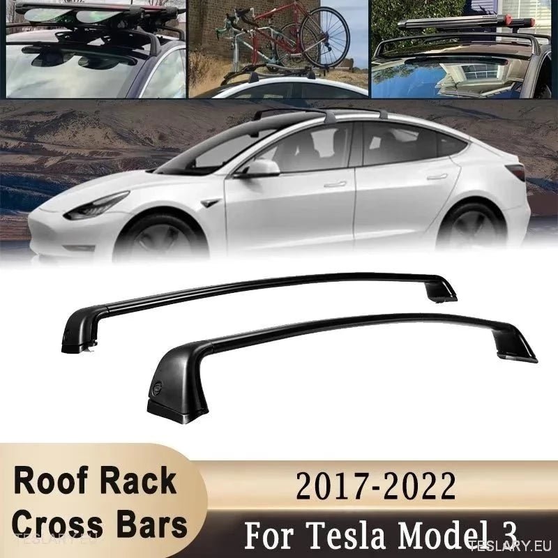 Roof Rack Cross Bars for Tesla Model 3 , Y and Highland - TESLARY Tesla Shop Accessories Europe Nederlands Ireland Deutschland Espana Alicante France Italia
