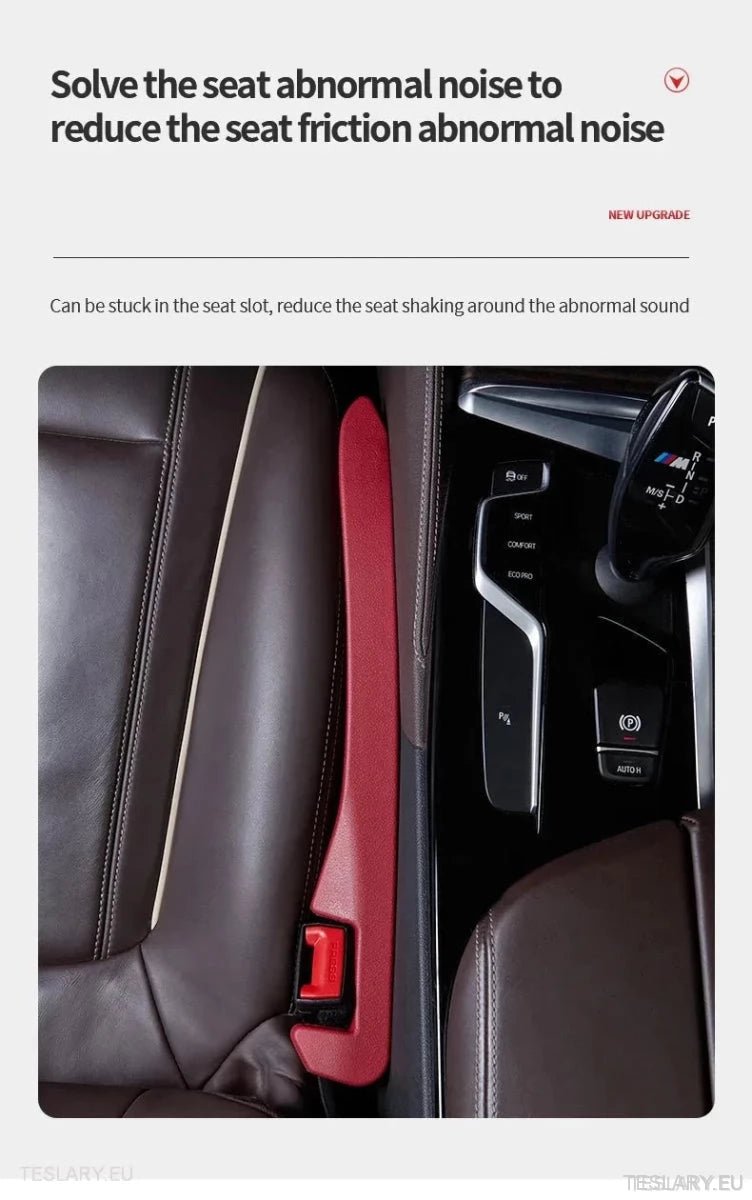 Seat Gap Filler for Tesla Model 3 , Y & S with Logo - TESLARY Tesla Shop Accessories Europe Nederlands Ireland Deutschland Espana Alicante France Italia