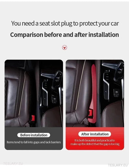 Seat Gap Filler for Tesla Model 3 , Y & S with Logo - TESLARY Tesla Shop Accessories Europe Nederlands Ireland Deutschland Espana Alicante France Italia
