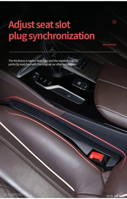 Seat Gap Filler for Tesla Model 3 , Y & S with Logo - TESLARY Tesla Shop Accessories Europe Nederlands Ireland Deutschland Espana Alicante France Italia