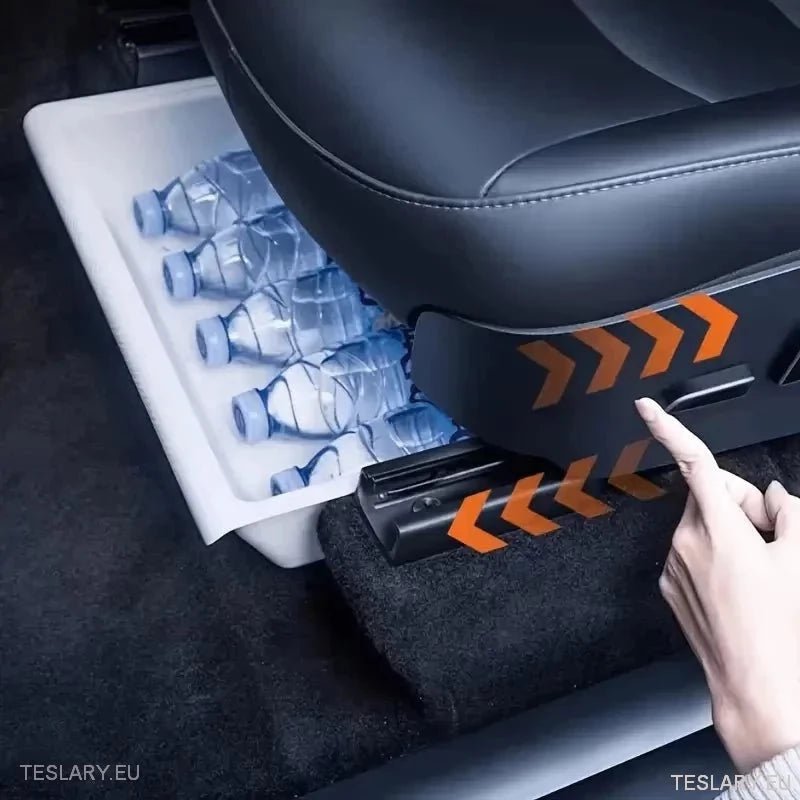 Seat Tray Organisers for Tesla Y - White or Black - TESLARY Tesla Shop Accessories Europe Nederlands Ireland Deutschland Espana Alicante France Italia