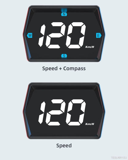 SmartDrive 2024: Advanced Car HUD with GPS & Safety Alerts - TESLARY Tesla Shop Accessories Europe Nederlands Ireland Deutschland Espana Alicante France Italia