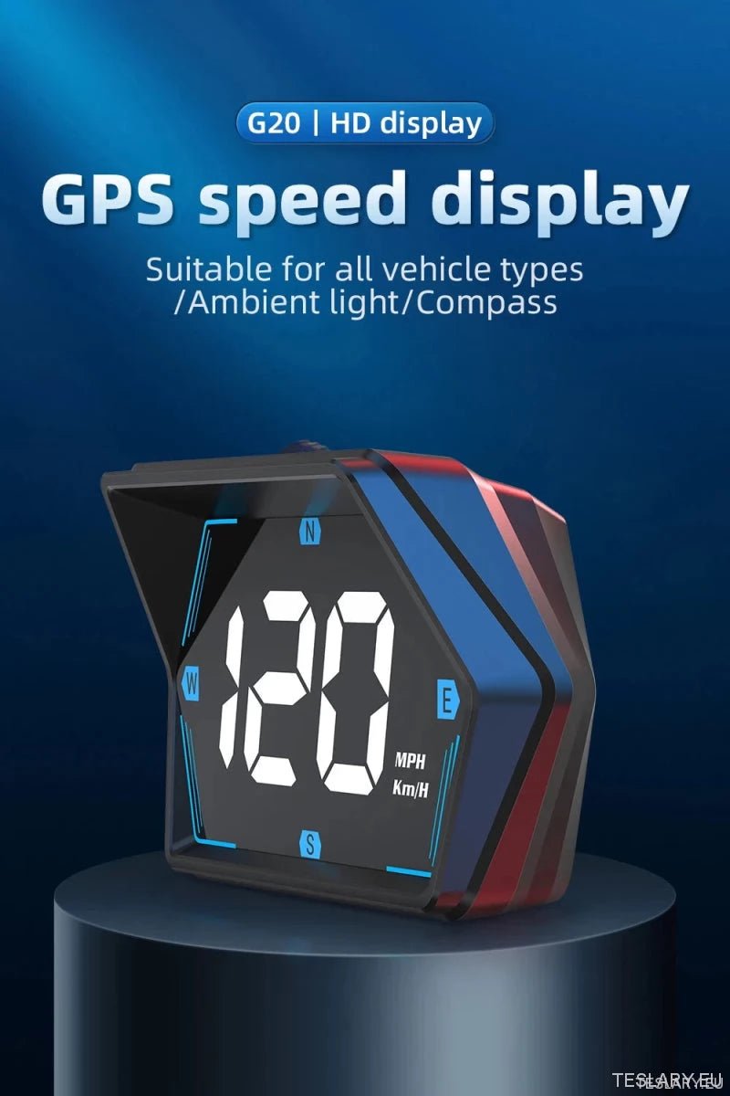 SmartDrive 2024: Advanced Car HUD with GPS & Safety Alerts - TESLARY Tesla Shop Accessories Europe Nederlands Ireland Deutschland Espana Alicante France Italia