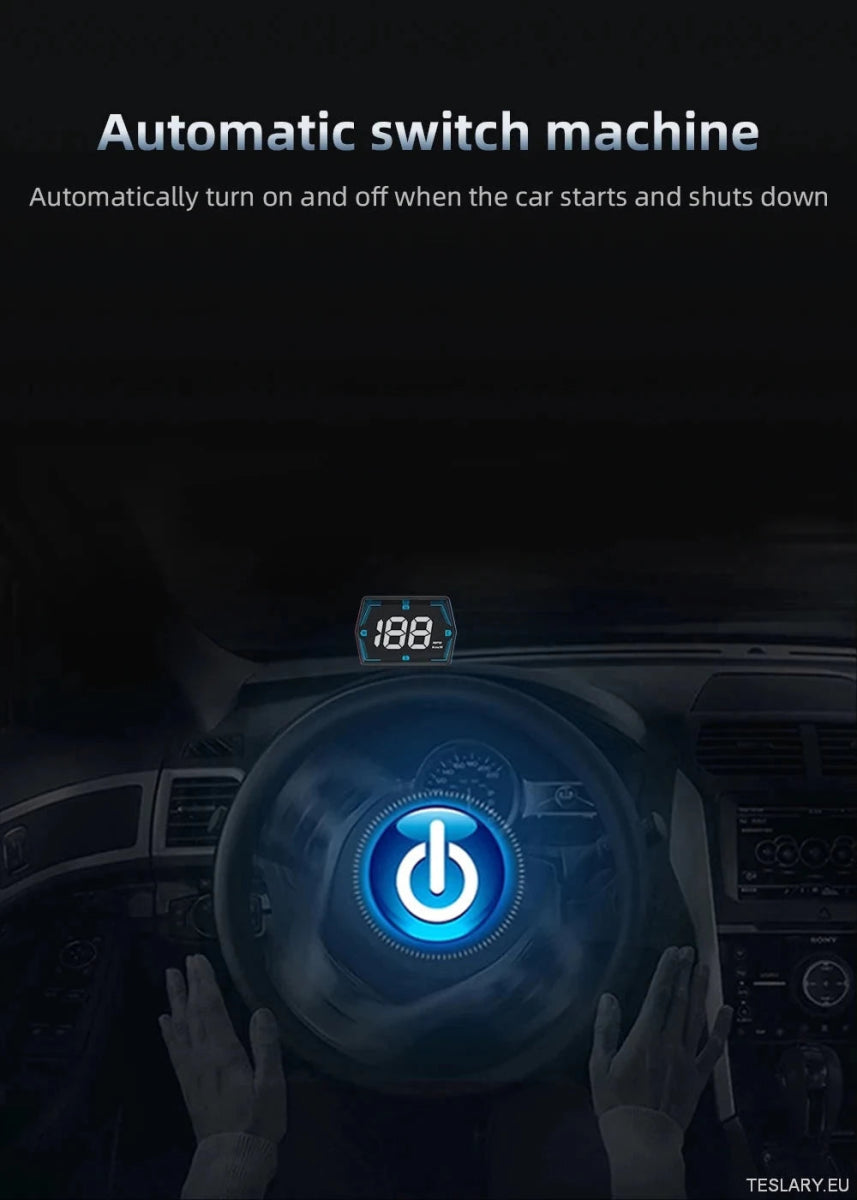 SmartDrive 2024: Advanced Car HUD with GPS & Safety Alerts - TESLARY Tesla Shop Accessories Europe Nederlands Ireland Deutschland Espana Alicante France Italia