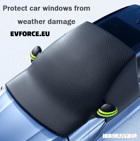 Snow & Frost Windshield Cover Tesla Model 3 , Highland , Model Y & Juniper - TESLARY Tesla Shop Accessories Europe Nederlands Dublin Cork Ireland Deutschland Espana Alicante France Italia