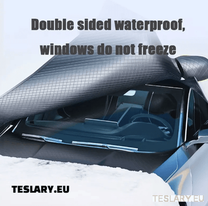 Snow & Frost Windshield Cover Tesla Model 3 , Highland , Model Y & Juniper - TESLARY Tesla Shop Accessories Europe Nederlands Dublin Cork Ireland Deutschland Espana Alicante France Italia