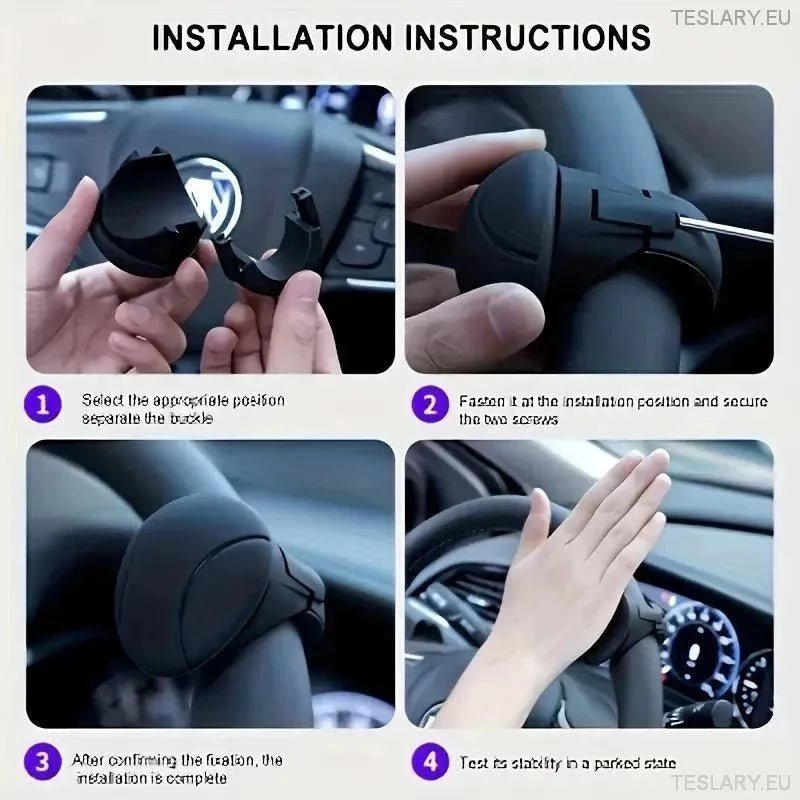 Steering Wheel Non Slip Single Hand Control Booster for Tesla Y S X 3 - TESLARY Tesla Shop Accessories Europe Nederlands Ireland Deutschland Espana Alicante France Italia