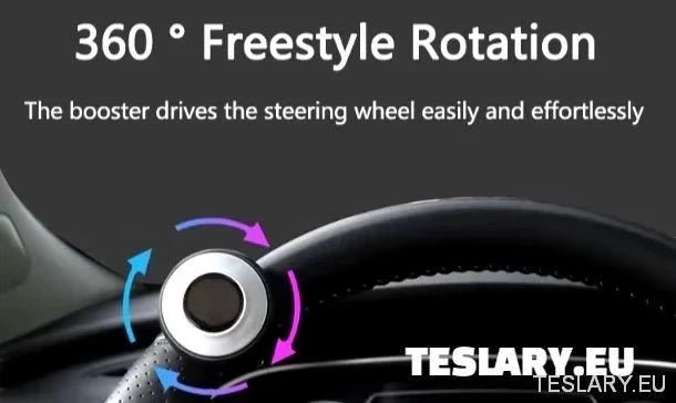 Steering Wheel Non Slip Single Hand Control Booster for Tesla Y S X 3 with Logo - TESLARY Tesla Shop Accessories Europe Nederlands Ireland Deutschland Espana Alicante France Italia