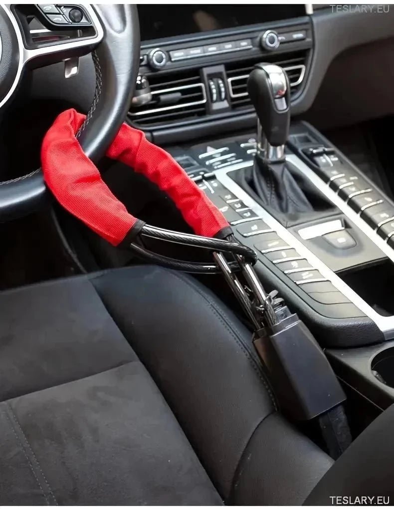 Steering Wheel to Seat Belt Security Lock For Tesla Model 3 . Y & Highland - TESLARY Tesla Shop Accessories Europe Nederlands Ireland Deutschland Espana Alicante France Italia