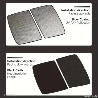 Sunshade Protection for Glass Roof for Tesla 3 & Y - TESLARY Tesla Shop Accessories Europe Nederlands Ireland Deutschland Espana Alicante France Italia