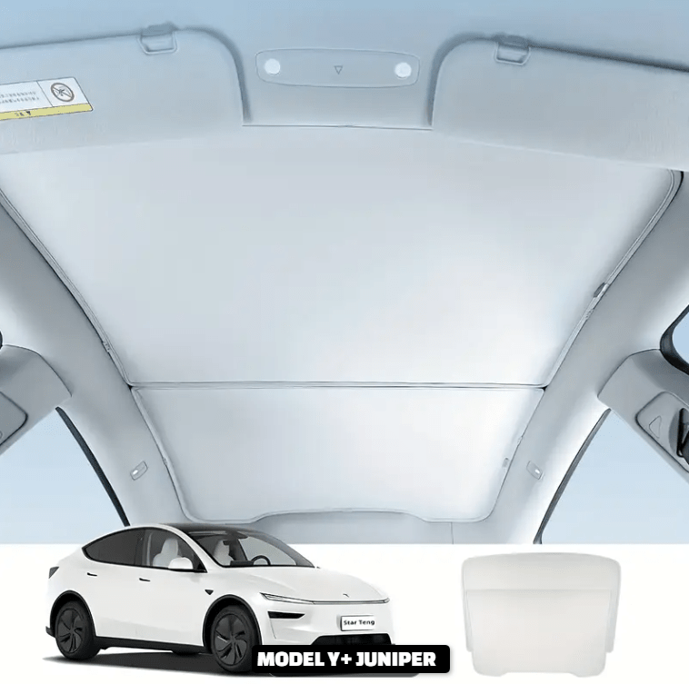Sunshade Protection for Glass Roof for Tesla 3 & Y - TESLARY Tesla Shop Accessories Europe Nederlands Dublin Cork Ireland Deutschland Espana Alicante France Italia