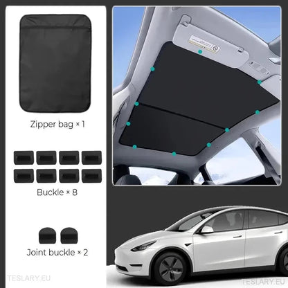 Sunshade Protection for Glass Roof for Tesla 3 & Y - TESLARY Tesla Shop Accessories Europe Nederlands Ireland Deutschland Espana Alicante France Italia