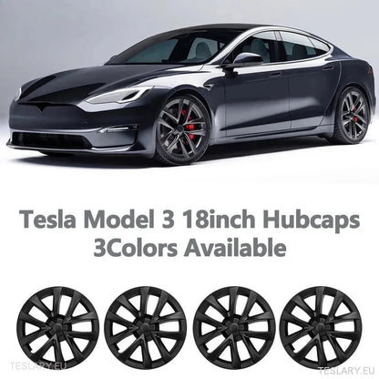 Tesla 3 18" Full Rim Silver / Grey Arachnid Sport Style Wheel Covers - TESLARY Tesla Shop Accessories Europe Nederlands Ireland Deutschland Espana Alicante France Italia