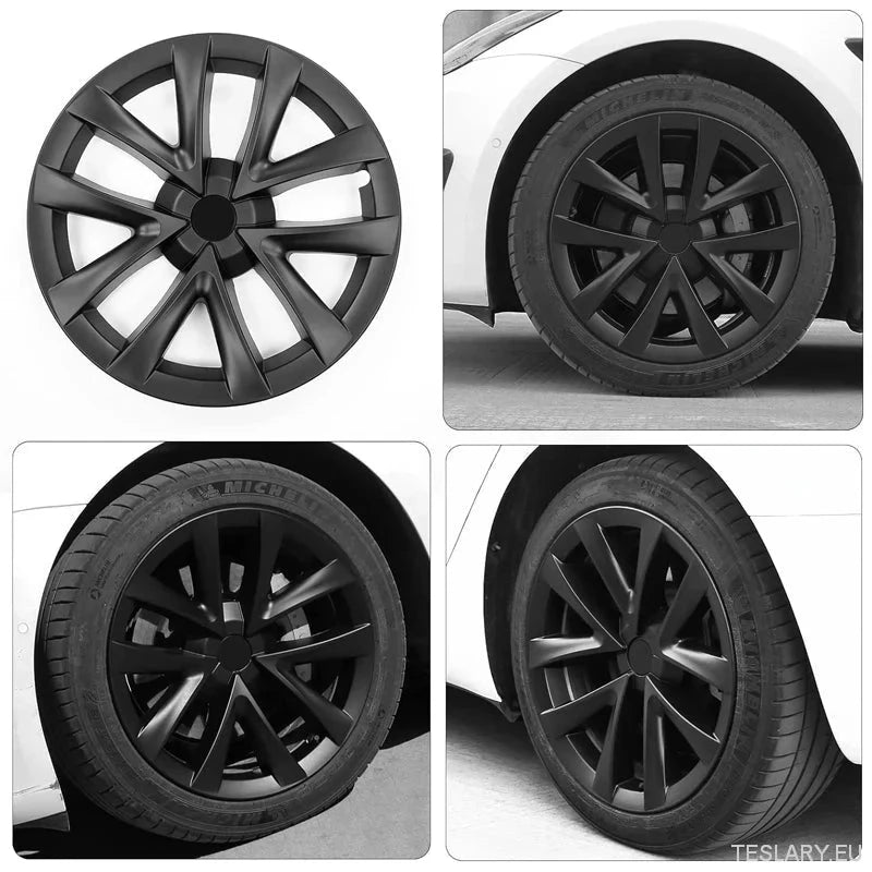 Tesla 3 Highland 18" Full Rim Silver Sport Style Wheel Covers - TESLARY Tesla Shop Accessories Europe Nederlands Ireland Deutschland Espana Alicante France Italia