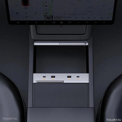 Tesla 3 Highland 4 - 1 USB Expansion Hub - TESLARY Tesla Shop Accessories Europe Nederlands Dublin Cork Ireland Deutschland Espana Alicante France Italia