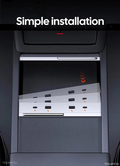 Tesla 3 Highland 4 - 1 USB Expansion Hub - TESLARY Tesla Shop Accessories Europe Nederlands Ireland Deutschland Espana Alicante France Italia