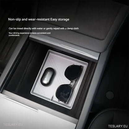 Tesla 3+ Highland Center Console Silicone Protective Tray - TESLARY Tesla Shop Accessories Europe Nederlands Ireland Deutschland Espana Alicante France Italia