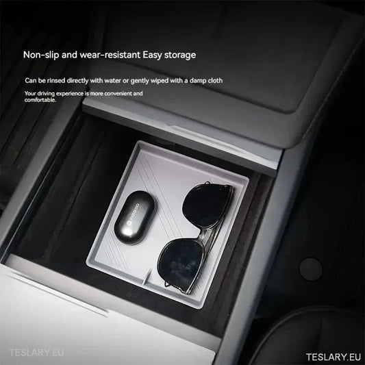 Tesla 3+ Highland Center Console Silicone Protective Tray - TESLARY Tesla Shop Accessories Europe Nederlands Ireland Deutschland Espana Alicante France Italia