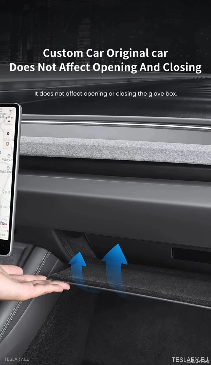 Tesla 3 Highland Central Glovebox Storage Organiser ( LEFT HAND DRIVE ONLY ) - TESLARY Tesla Shop Accessories Europe Nederlands Ireland Deutschland Espana Alicante France Italia