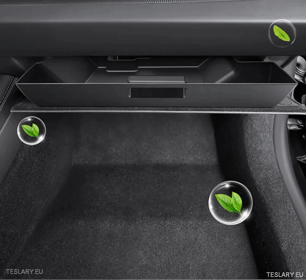 Tesla 3 Highland Central Glovebox Storage Organiser ( LEFT HAND DRIVE ONLY ) - TESLARY Tesla Shop Accessories Europe Nederlands Ireland Deutschland Espana Alicante France Italia