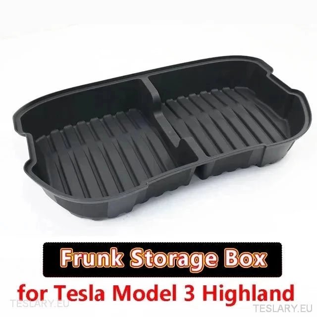 Tesla 3 Highland Custom Designed Perfect Fit Frunk Organiser - TESLARY Tesla Shop Accessories Europe Nederlands Ireland Deutschland Espana Alicante France Italia