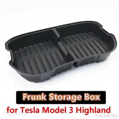 Tesla 3 Highland Custom Designed Perfect Fit Frunk Organiser - TESLARY Tesla Shop Accessories Europe Nederlands Ireland Deutschland Espana Alicante France Italia