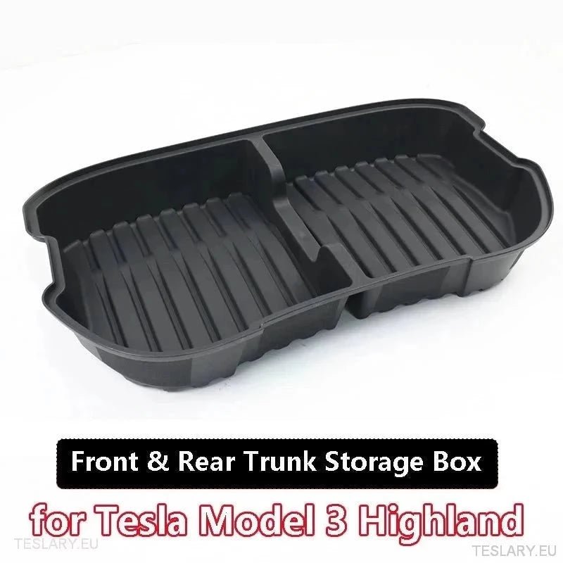 Tesla 3 Highland Custom Designed Perfect Fit Frunk Organiser - TESLARY Tesla Shop Accessories Europe Nederlands Ireland Deutschland Espana Alicante France Italia
